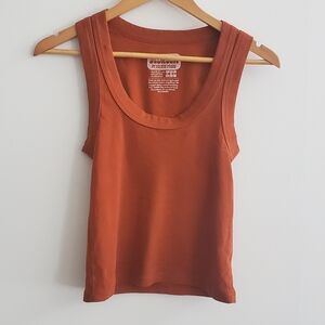 Big Bud Press Fitted Orange Tank Top